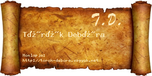 Török Debóra névjegykártya